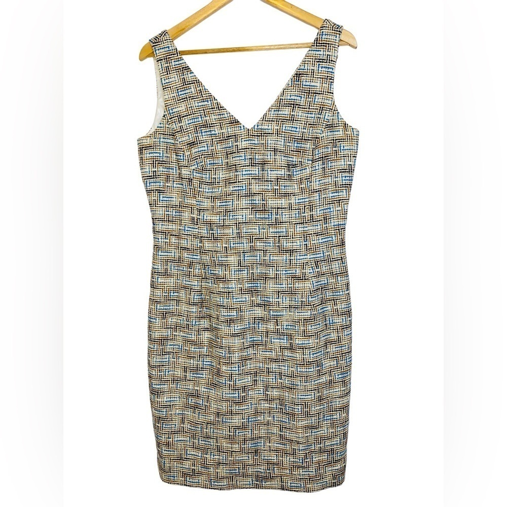 NWOT Eccoci Multi Colored Tweed Dress Size 8
